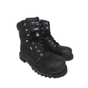DAKOTA Men's 8" 557 Steel Toe Comp Plate HD3 Vibram Work Boots Black Size 10M